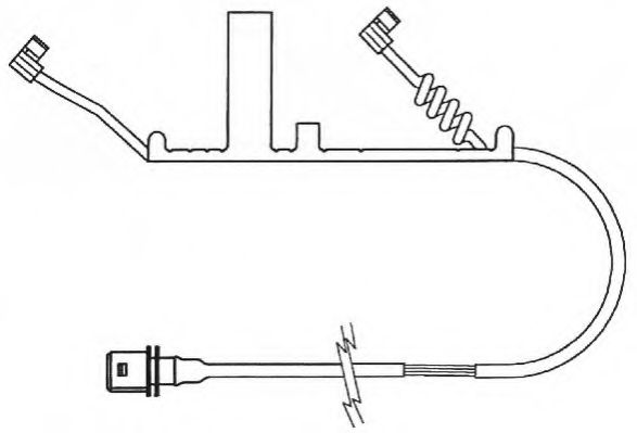 Сигнализатор, износ тормозных колодок BERAL UAI165