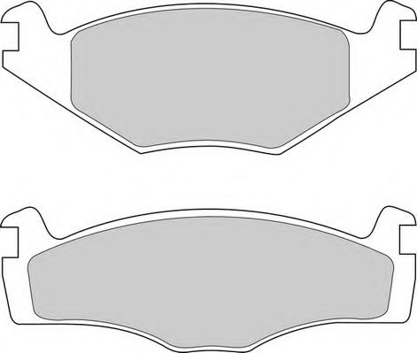 Комплект тормозных колодок, дисковый тормоз DURON DBP390419
