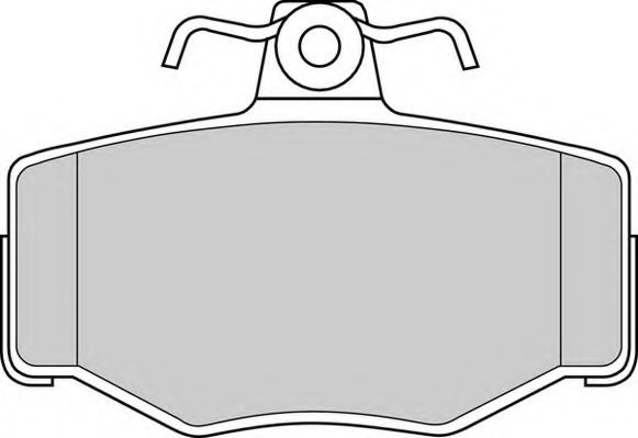 Комплект тормозных колодок, дисковый тормоз DURON DBP330707