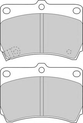 Комплект тормозных колодок, дисковый тормоз DURON DBP320715