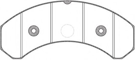 Комплект тормозных колодок, дисковый тормоз KAWE JCA825.20