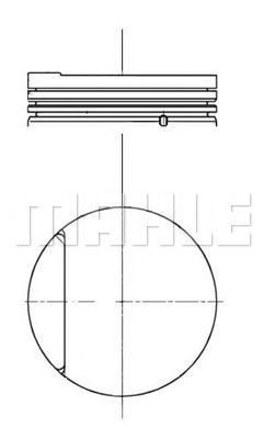 Поршень MAHLE ORIGINAL E70770