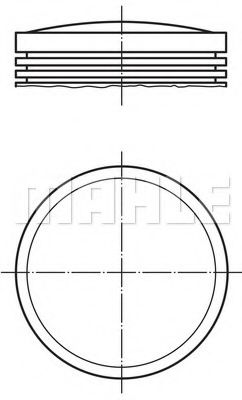 Поршень MAHLE ORIGINAL 003 01 00