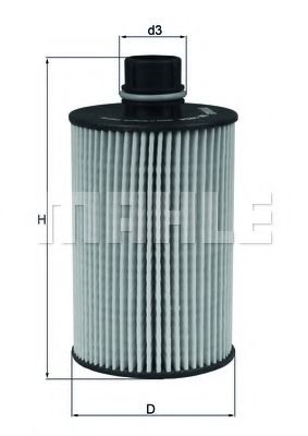 Масляный фильтр MAHLE ORIGINAL OX 1034D