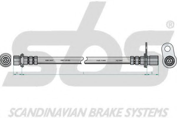 Тормозной шланг sbs 13308545169