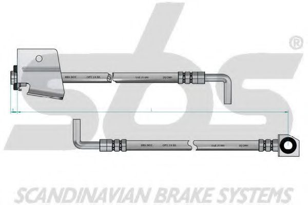 Тормозной шланг sbs 1330859312