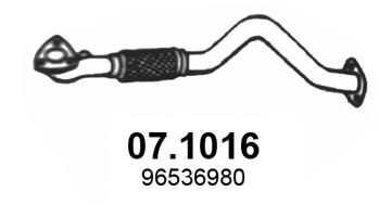 Труба выхлопного газа ASSO 07.1016