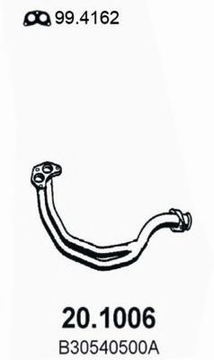 Труба выхлопного газа ASSO 201006