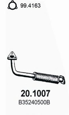 Труба выхлопного газа ASSO 20.1007