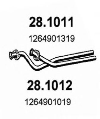 Труба выхлопного газа ASSO 28.1012