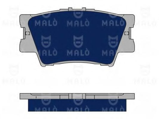 Комплект тормозных колодок, дисковый тормоз MALÒ 1050084