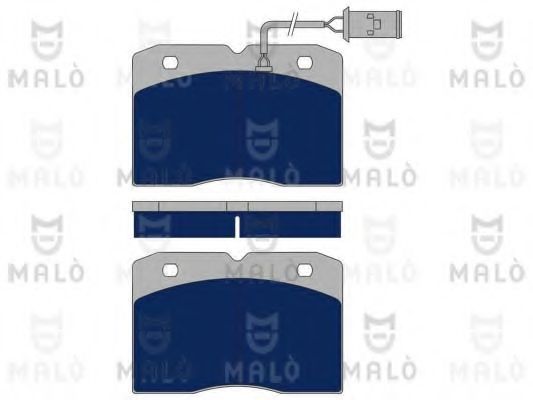 Комплект тормозных колодок, дисковый тормоз MALÒ 1050378