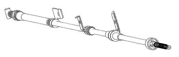 Трос, стояночная тормозная система CEF ZU02117