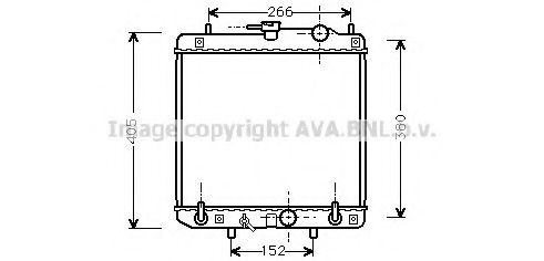 Радиатор, охлаждение двигателя GERI 27542