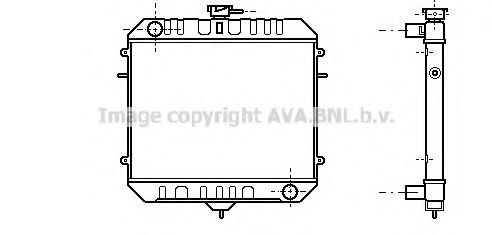Радиатор, охлаждение двигателя PRASCO OL2075