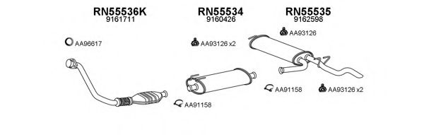 Система выпуска ОГ VENEPORTE 400418