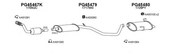 Система выпуска ОГ VENEPORTE 450521