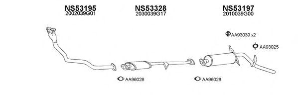 Система выпуска ОГ VENEPORTE 530147