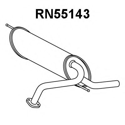 Глушитель выхлопных газов конечный VENEPORTE RN55143