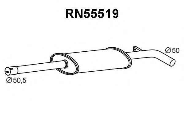 Предглушитель выхлопных газов VENEPORTE RN55519