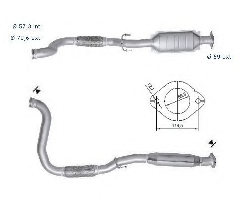 Катализатор MAGNAFLOW 61605D