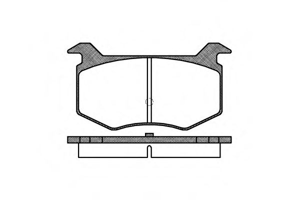 Комплект тормозных колодок, дисковый тормоз WOKING P2883.00