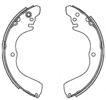 Комплект тормозных колодок WOKING Z4233.00
