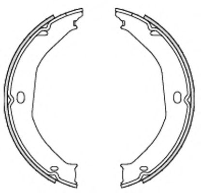 Комплект тормозных колодок, стояночная тормозная система WOKING Z4698.00