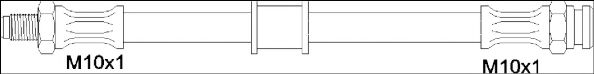 Тормозной шланг WOKING G1903.22