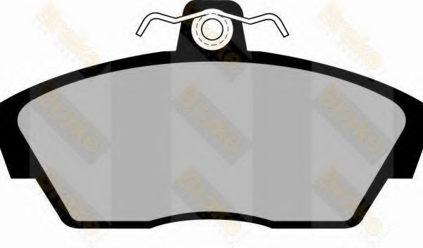 Комплект тормозных колодок, дисковый тормоз Brake ENGINEERING PA1172