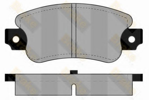 Комплект тормозных колодок, дисковый тормоз Brake ENGINEERING PA229