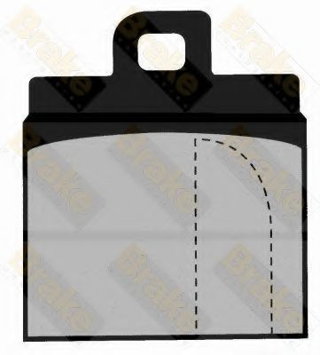 Комплект тормозных колодок, дисковый тормоз Brake ENGINEERING PA247