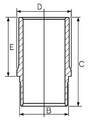 Гильза цилиндра GOETZE ENGINE 14-684840-00