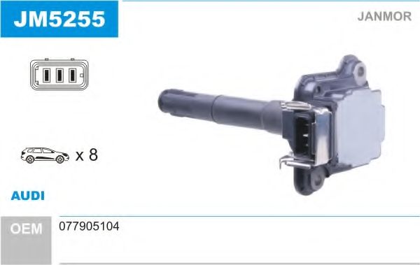Катушка зажигания JANMOR JM5255