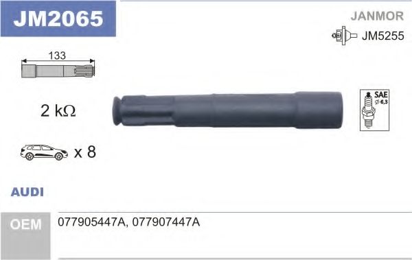 Вилка, катушка зажигания JANMOR JM2065