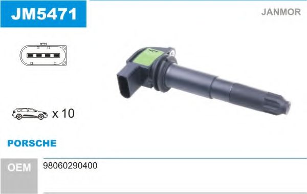 Катушка зажигания JANMOR JM5471