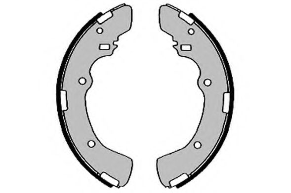 Комплект тормозных колодок DELPHI 1543