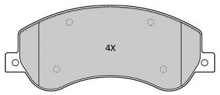 Комплект тормозных колодок, дисковый тормоз FREMAX FBP-1909