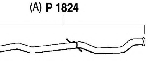 Труба выхлопного газа FENNO P1824