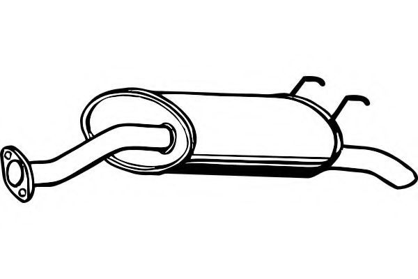 Глушитель выхлопных газов конечный FENNO 2729