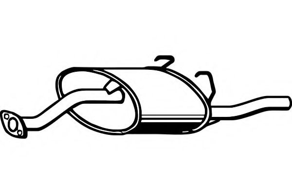 Глушитель выхлопных газов конечный FENNO P2873