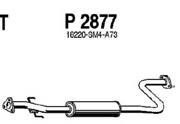 Средний глушитель выхлопных газов FENNO P2877