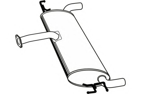 Глушитель выхлопных газов конечный FENNO P2994