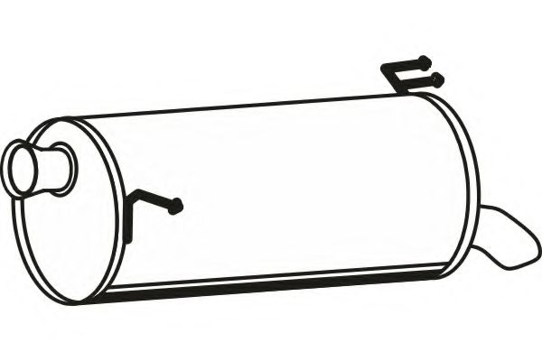 Глушитель выхлопных газов конечный FENNO 3173