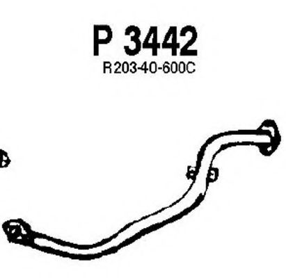 Труба выхлопного газа FENNO P3442