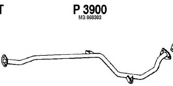Труба выхлопного газа FENNO P3900