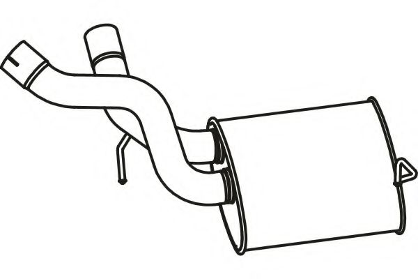 Глушитель выхлопных газов конечный TESH 231224