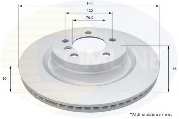 Тормозной диск COMLINE ADC1340V