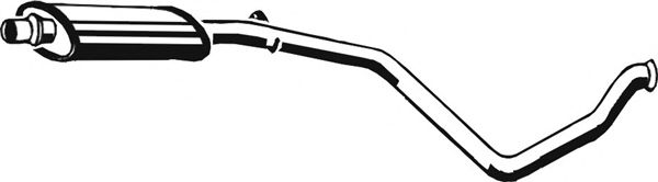 Средний глушитель выхлопных газов ASMET 08.024