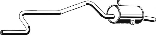 Глушитель выхлопных газов конечный ASMET 14.014